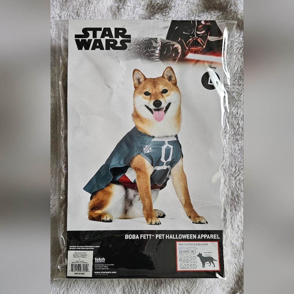 Star Wars Boba Fett Dog Costume - Large